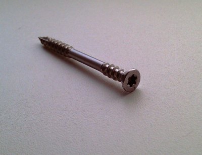 Terrassenschraube Edelstahl mit Senkkopf