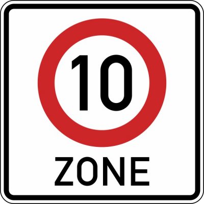 Verkehrszeichen 274.1-42 (doppelseitig)