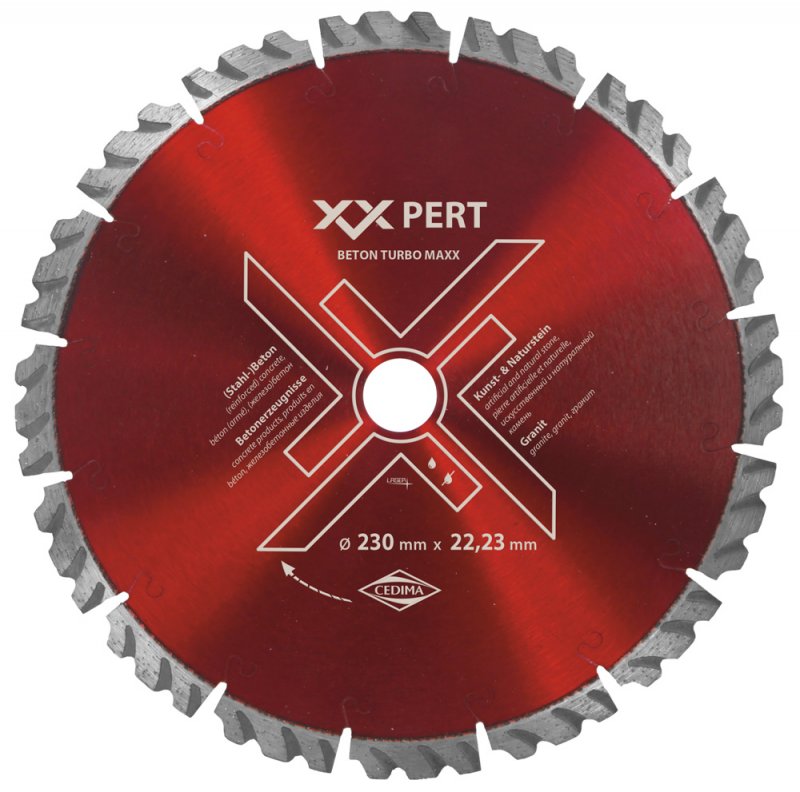 Diamant-Trennscheibe CEDIMA Beton Turbo MAXX