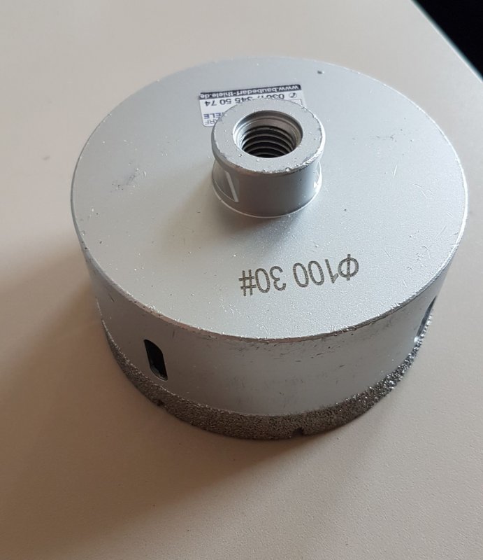 Diamant-Kernbohrkrone D=100mm